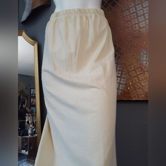 Zara NWT 100% Cotton Butter Yellow Maxi Skirt - Picture 9 of 12